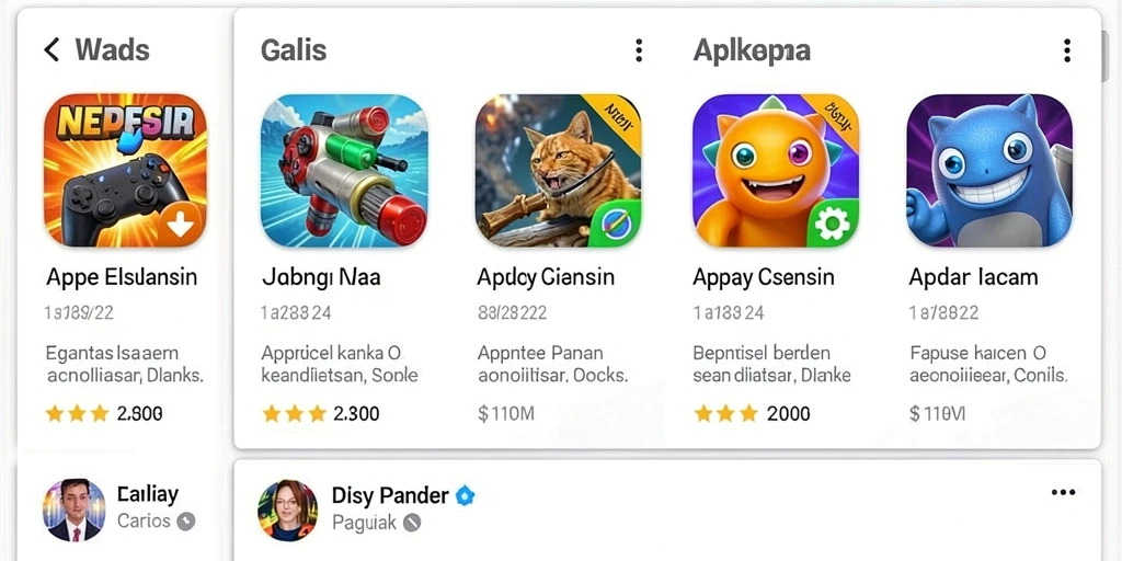 Tampilan permainan yang menarik dan berwarna.