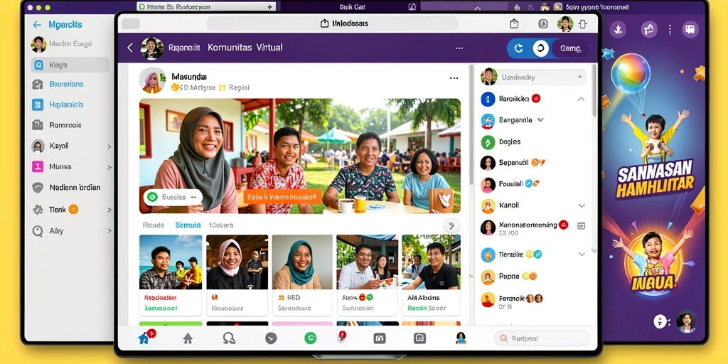 Tampilan antarmuka yang menarik dan modern.