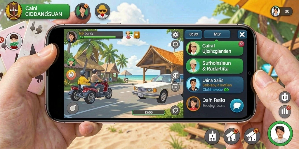 Tampilan karakter utama dalam aksi.
