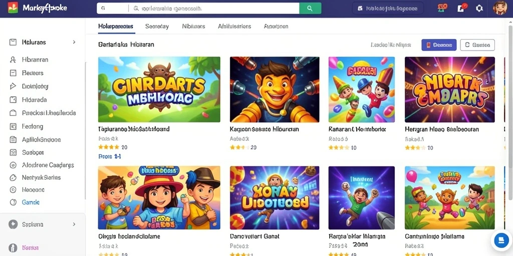 Menampilkan pilihan permainan slot yang beragam.